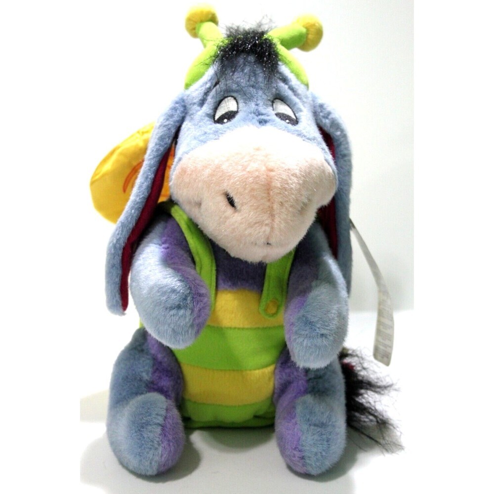 Disney Store Winnie the Pooh Eeyore Plush Butterfly Dancing Music Moves 12" Work